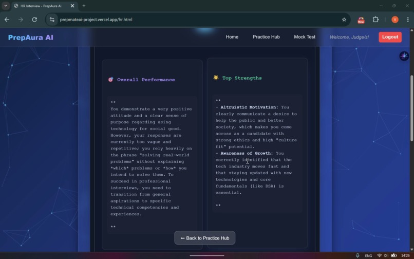 PrepAura - Multimodal AI Interview Preparation Platform  – screenshot 11