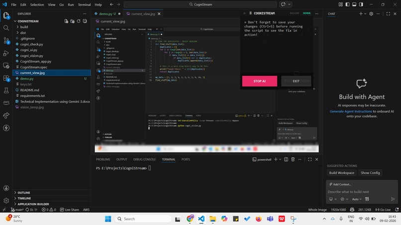 CogniStream – screenshot 2
