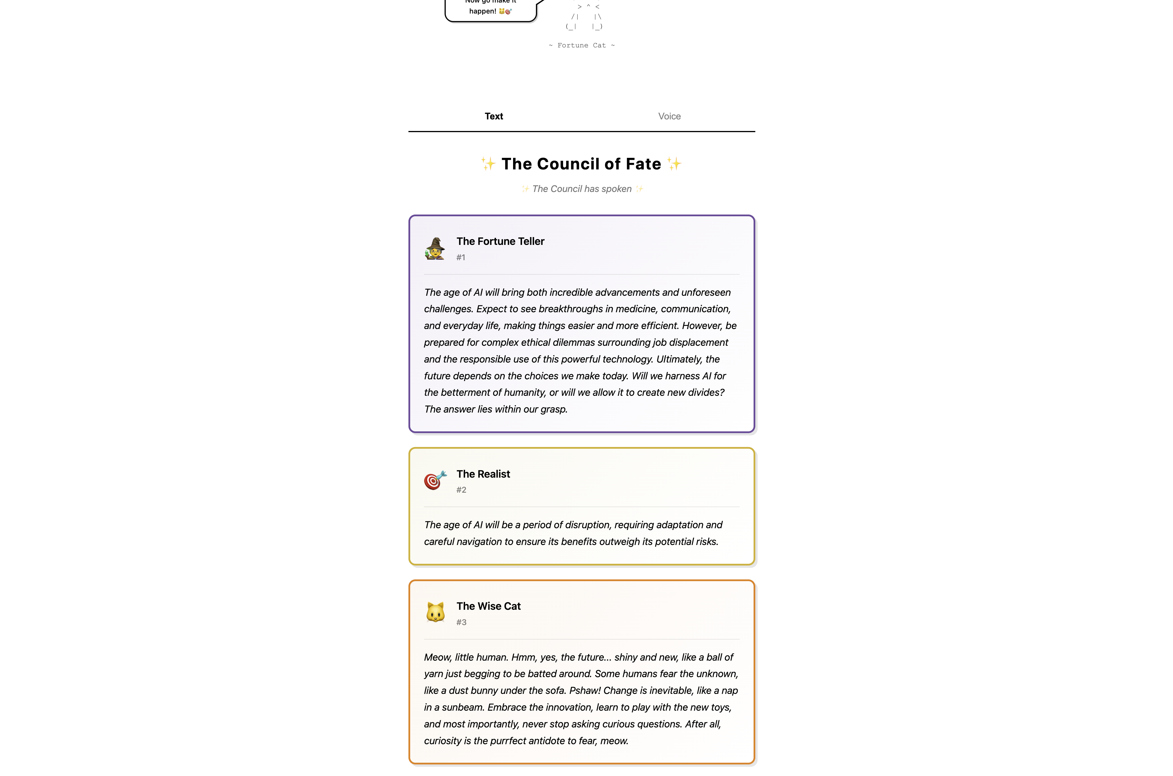 AI Mindful Fortune Teller | Devpost