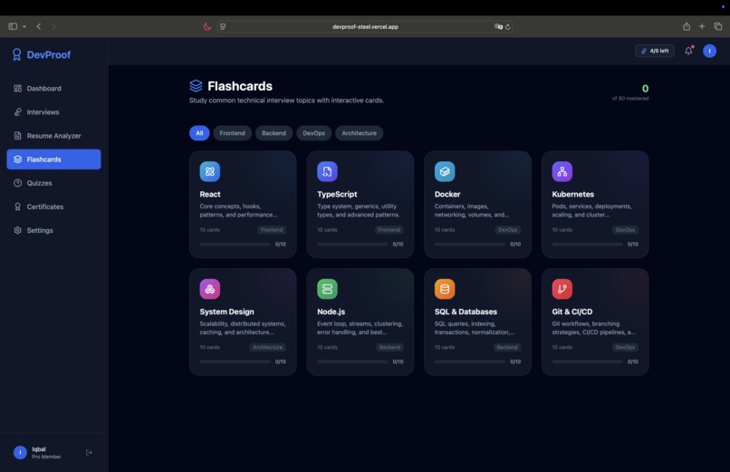 DevProof AI – screenshot 4