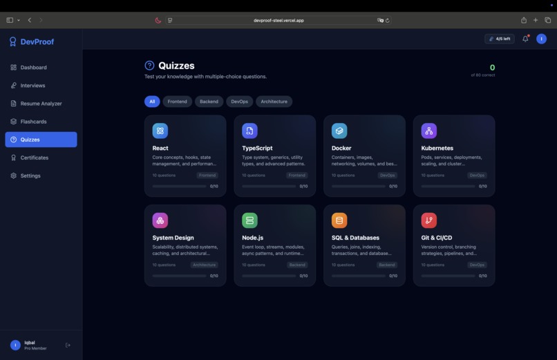DevProof AI – screenshot 5
