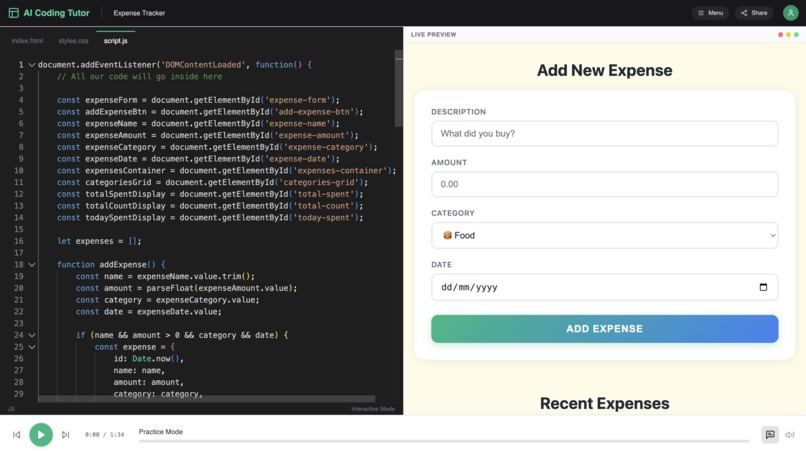 AI Coding Tutor For Learning App Development – screenshot 5