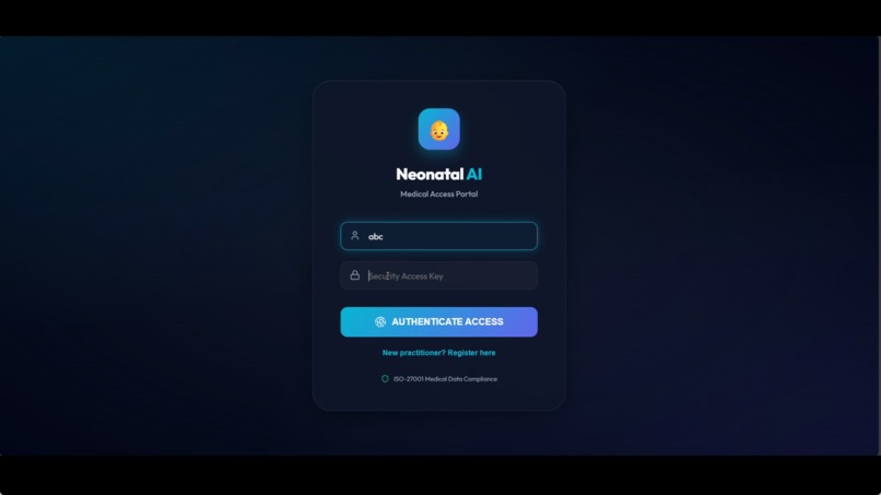 Smart neonatal health monitoring system  – screenshot 2