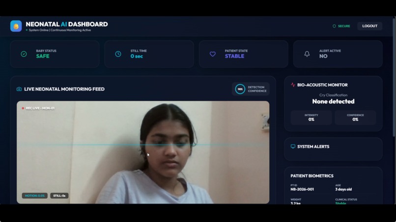 Smart neonatal health monitoring system  – screenshot 4