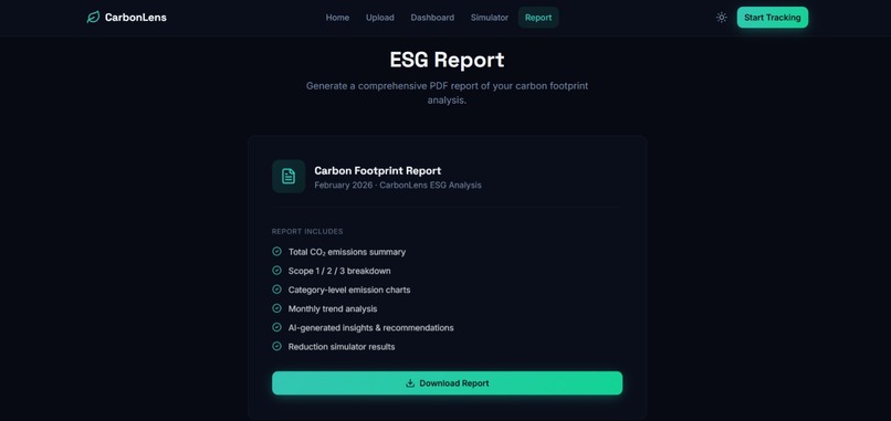 CarbonLens AI — Carbon Footprint Tracker for Businesses – screenshot 8