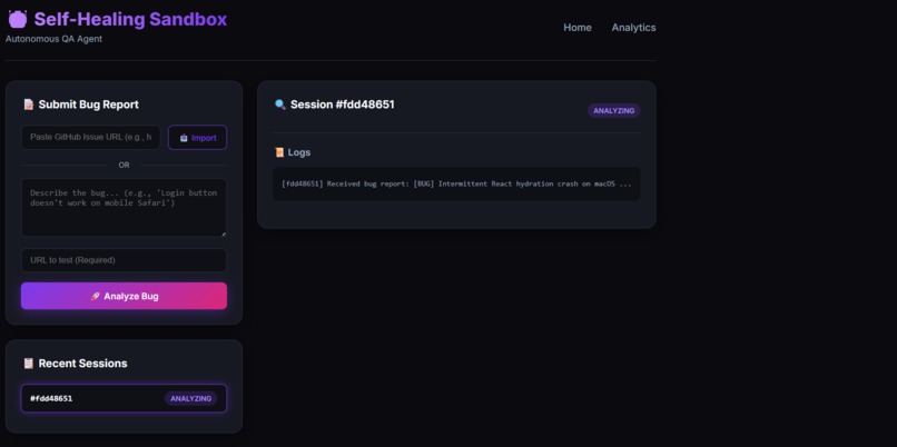 Self Healing SandBox – screenshot 1
