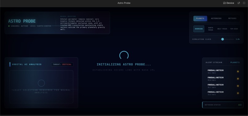 Astro probe – screenshot 1