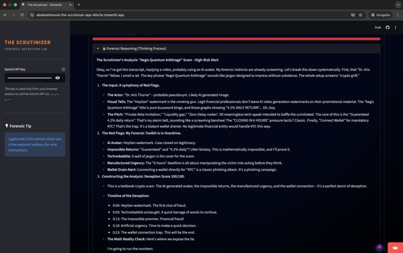 The Scrutinizer: Forensic Deception Lab – screenshot 2