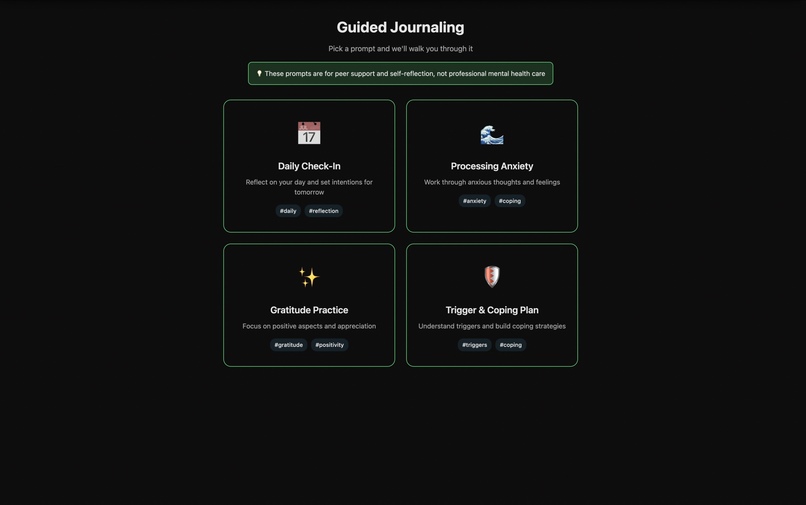MindMemos: Gesture & Voice-First Mental Health Journal – screenshot 3