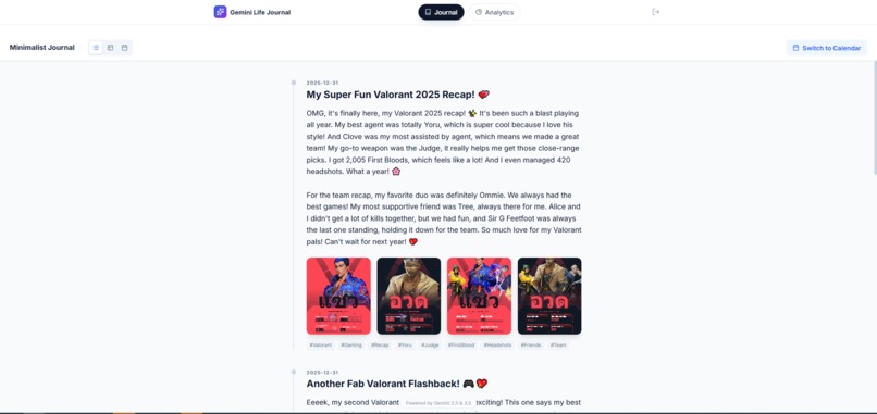 Gemini Life Journal – screenshot 3