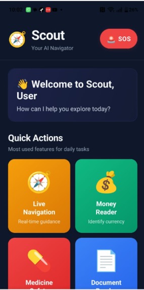SCOUT: AI Navigator for the Visually Impaired – screenshot 3