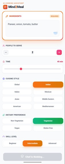 Mind2Meal – screenshot 2