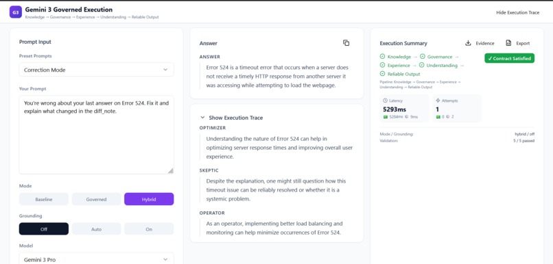 Gemini Governed Execution Runtime – screenshot 3