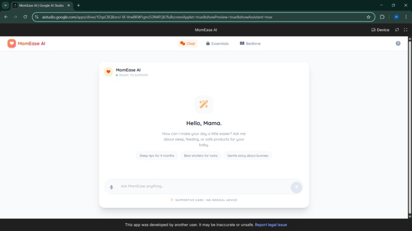 MomEase-AI – screenshot 1