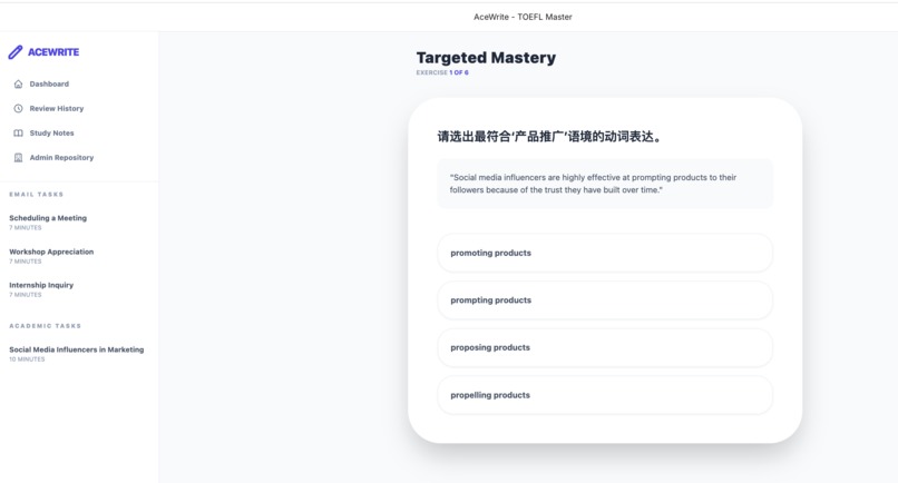 Ace writing  – screenshot 3