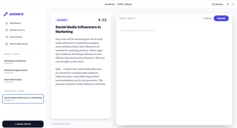 Ace writing  – screenshot 8