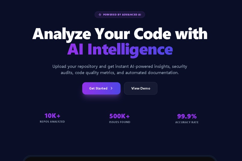 AI Powered Code Reviewer – screenshot 1