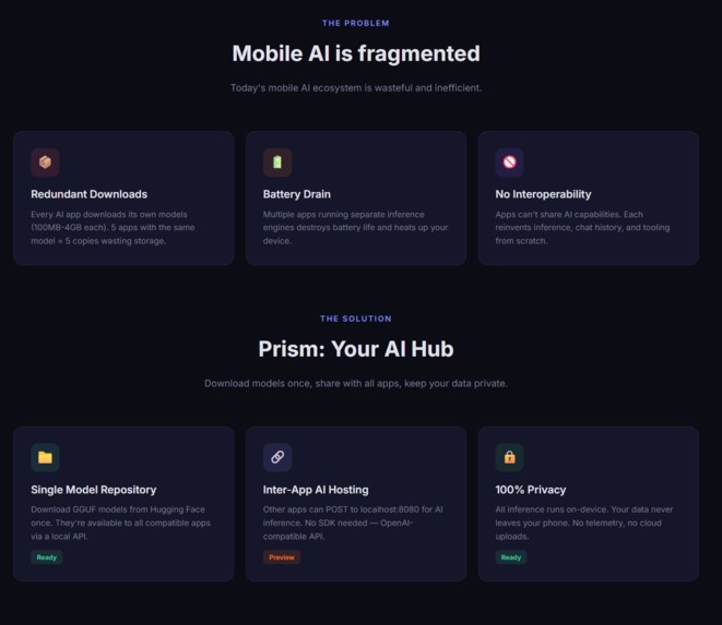 Prism – Mobile AI Hub – screenshot 2