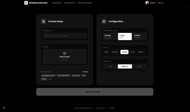 The Shadow Instructor  – screenshot 1