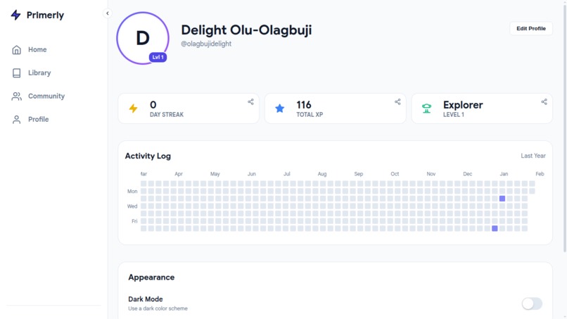 Primerly – screenshot 4