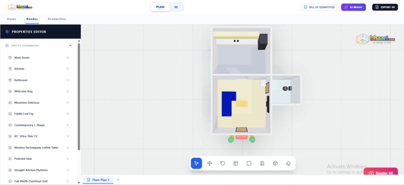 Bhaari - 3D Design Studio – screenshot 1