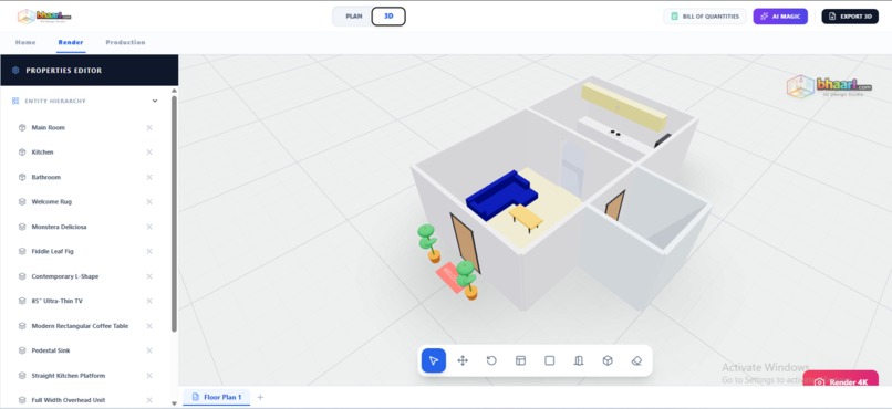 Bhaari - 3D Design Studio – screenshot 2