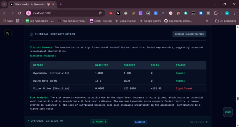 Silent Health: The Neuro-Audit Protocol – screenshot 2