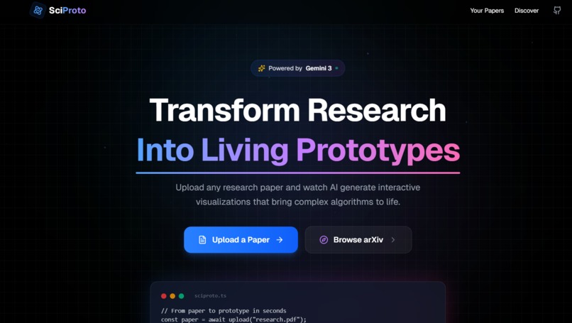 SciProto – screenshot 1