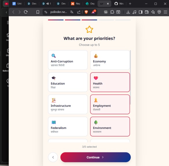 Polinder (Politics/Politician + Tinder)  – screenshot 2