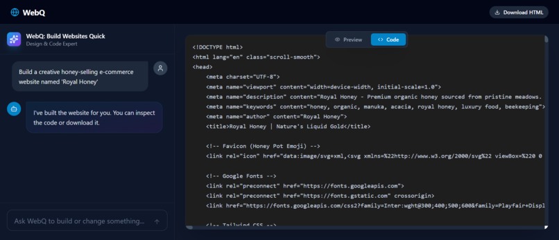 WebQ: Build Websites Quick – screenshot 4