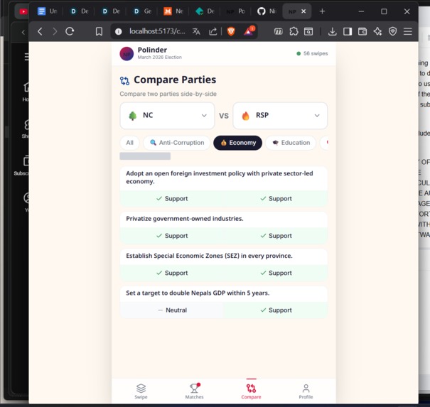 Polinder (Politics/Politician + Tinder)  – screenshot 5