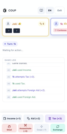 Coup – screenshot 1