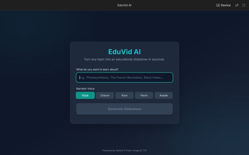 EduVid AI – screenshot 1