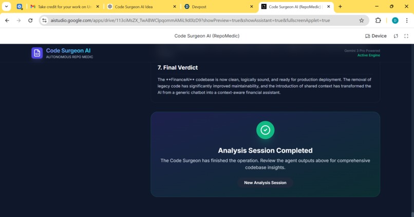 Code Surgeon AI (RepoMedic) – screenshot 5