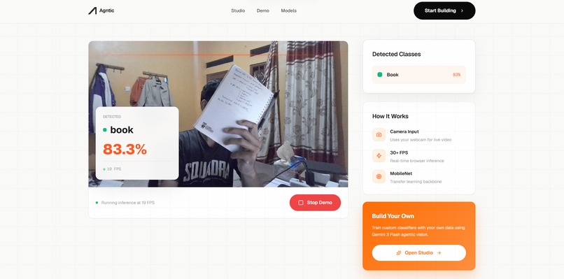 Agntic: Agentic Video-to-Classifier Studio – screenshot 4