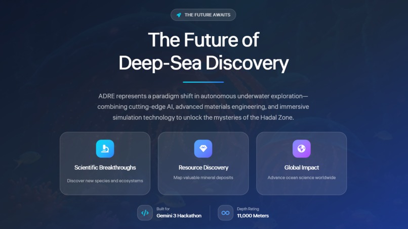 ADRE- Aquatic deep reasoning explorer – screenshot 1