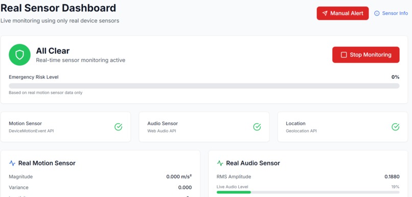 SilentSOS–Automatic Emergency Detection Without User Action – screenshot 3