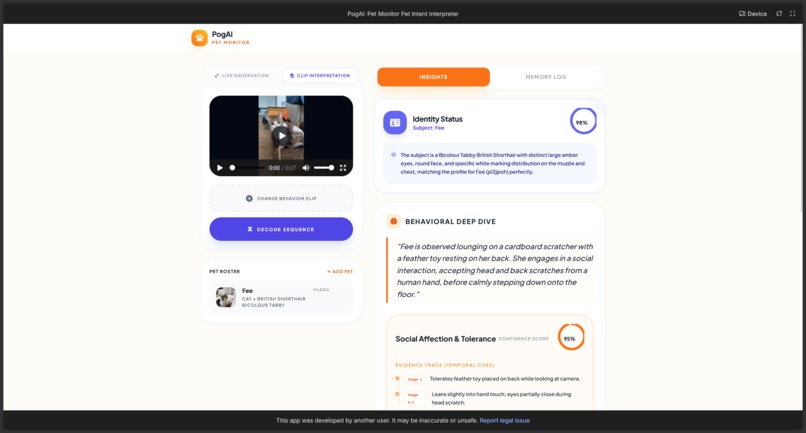 PogAI - Track Your Pets Behavior – screenshot 2