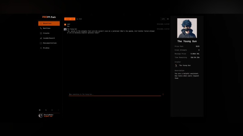 Proff.fun – screenshot 2