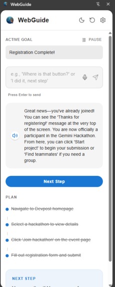 WebGuide – screenshot 4