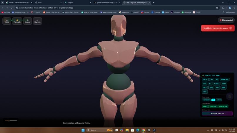 SignBridge - AI-Powered Sign Language Translator – screenshot 1