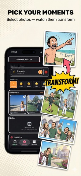 ComiCal: Turn Days Into Comics – screenshot 3