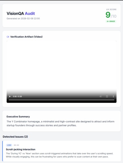 Vision QA – screenshot 1