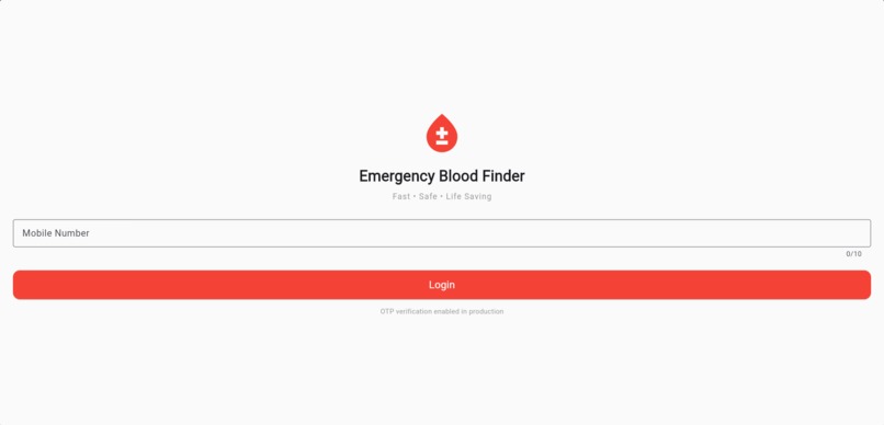 Emergency Blood Finder & Donor Alert System – screenshot 2