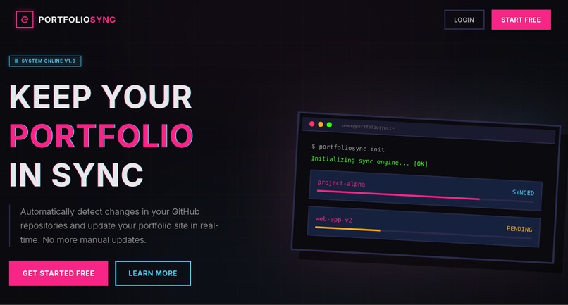 PortfolioSync – screenshot 2