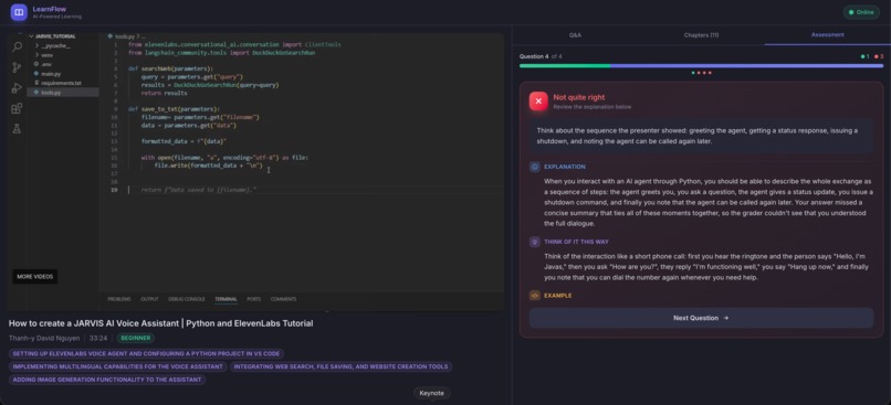 LearnFlow – screenshot 2