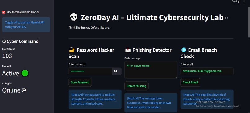 ZeroDay AI – screenshot 1