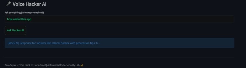 ZeroDay AI – screenshot 3