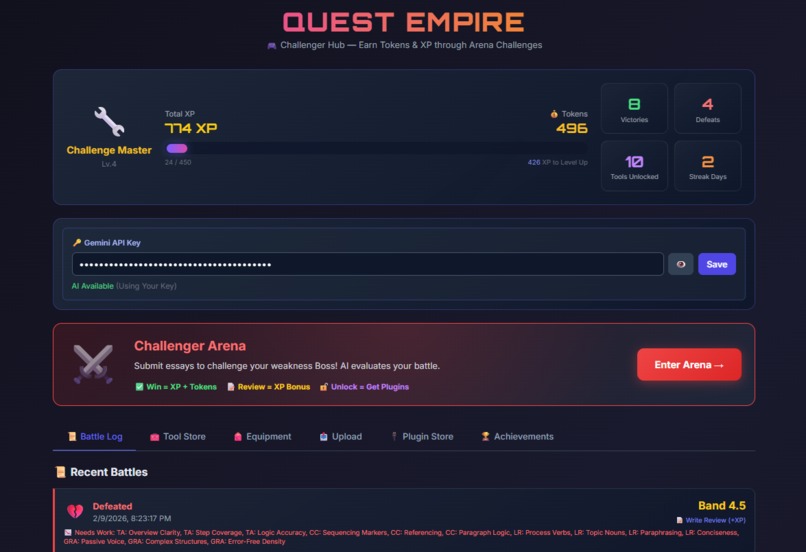 Quest Empire – The Agentic Learning Ecosystem – screenshot 1