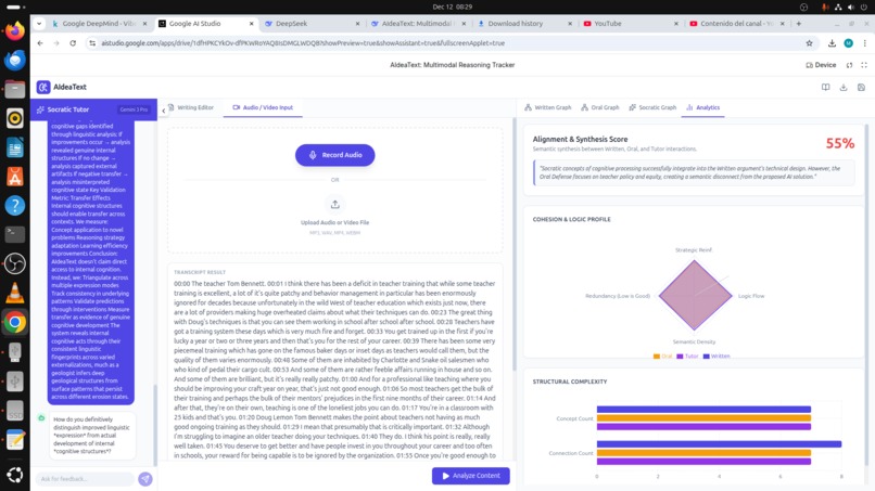 AIdeaText, A Multimodal Reasoning Tracker – screenshot 2